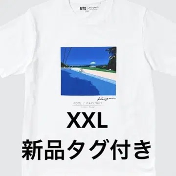 택 포함 새상품 나가이 히로시 UT 유니클로 그래픽 티셔츠 화이트 XXL