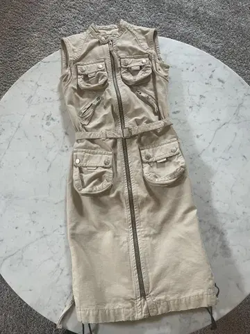 DSQUARED2 밀리터리풍 데님 원피스