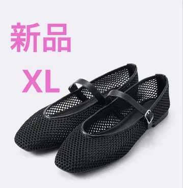 미사용 새상품 GU 메쉬 메리 제인 슈즈 XL 블랙