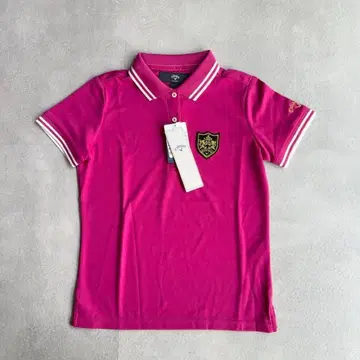 callaway 캘러웨이 골프 택 포함 반팔 피케 셔츠 핑크