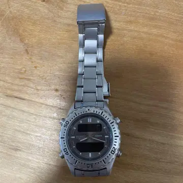 CASIO 디지털 아날로그 시계 스테인리스