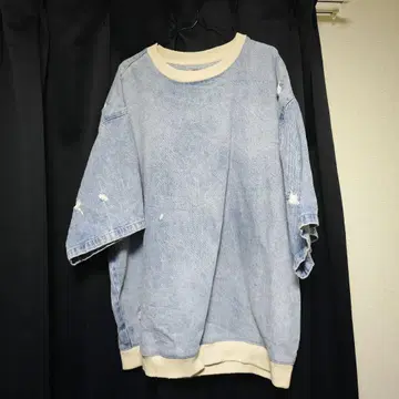 ZARA 데님 원단 오버 사이즈 T XL