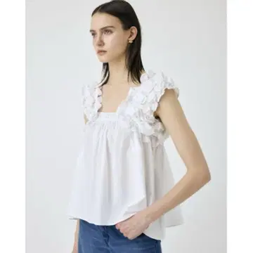 SHOULDER FRILLS 상의 moussy