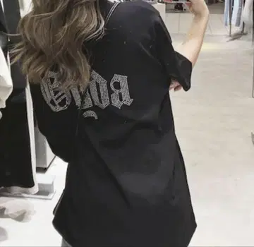 BACK GYDA 비쥬 BIG 티셔츠 블랙