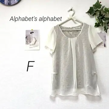 9046-1 Alphabet's alphabet 꽃무늬 쉬폰 블라우스 F