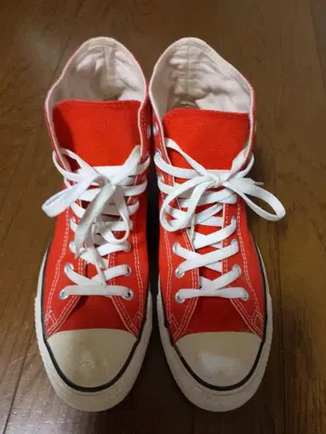 CONVERSE 하이컷 스니커즈 US 9 레드