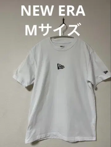 뉴에라 NEW ERA 반팔 티셔츠 남성용 M 사이즈 화이트 컬러