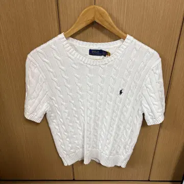 Polo Ralph Lauren 화이트 케이블 니트 XL
