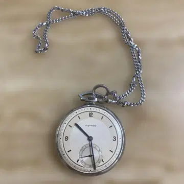 MOVADO 포켓 워치 실버