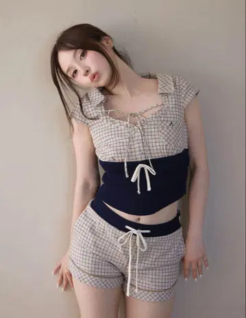 ANDMARY sandra 체크 셋업