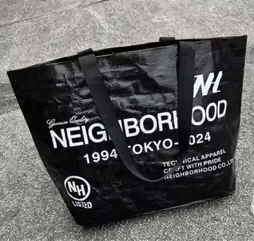 NEIGHBORHOOD 블랙 토트백