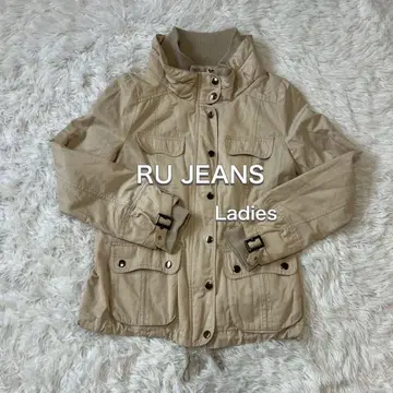 RU JEANS 밀리터리 자켓 긴팔 캐주얼 여성용 L 사이즈