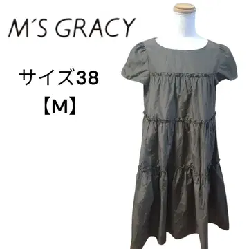 엠즈 그레이시 티어드 반팔 원피스 MS GRACY A라인 플레어