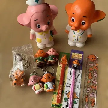 사토짱 저금통 스트랩 키링 눈금자 손가락 인형 11점