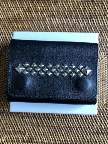 CALEE studs leathers wallet