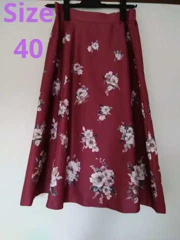 꽃무늬 스커트 Size40