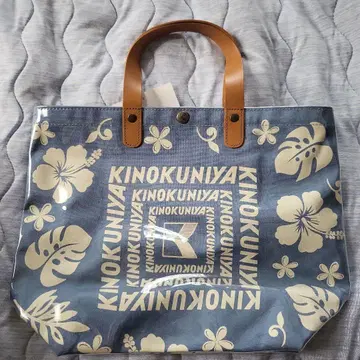 KINOKUNIYA 하이비스커스 패턴 토트백