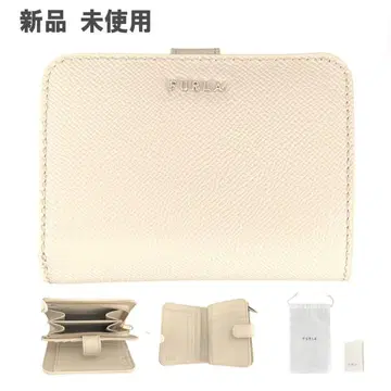[새상품] FURLA 훌라 지갑 여성용 천연 가죽 베이지