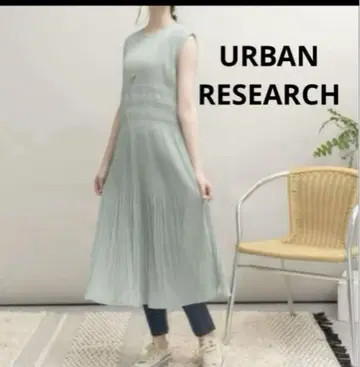 [ URBAN RESEARCH ] 플리츠 슬리브리스 원피스