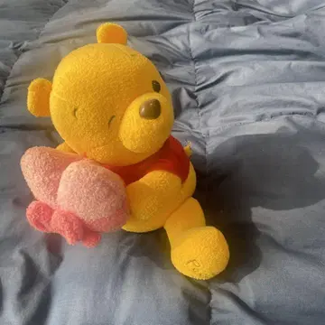 곰돌이 푸 봉제 인형 하트 선물