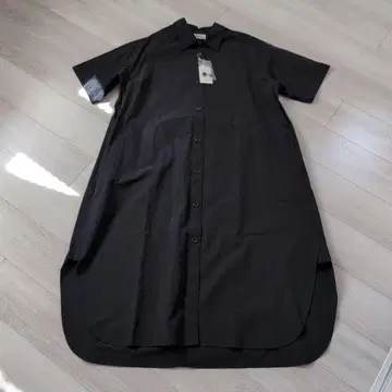 steven alan 블랙 반팔 셔츠 원피스
