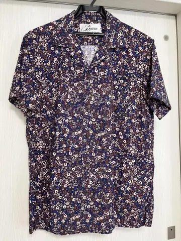 BIRVIN UNIFORM 버빈 유니폼 반팔 오픈 카라 셔츠 면 100%