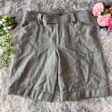 Eddie Bauer 하프 팬츠 울 혼방 [L 상당] 그레이 가을/겨울