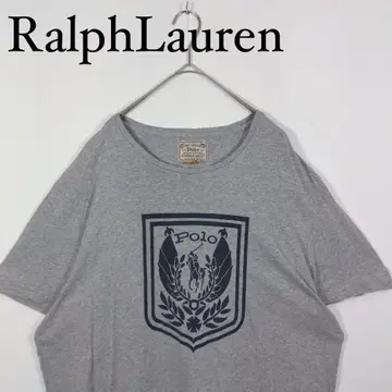 Ralph Lauren 그레이 Polo 로고 T셔츠 커스텀 슬림 핏