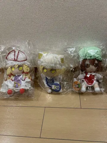 Gift 동방 봉제인형 시리즈 후모후모 유카리.란.첸 세트