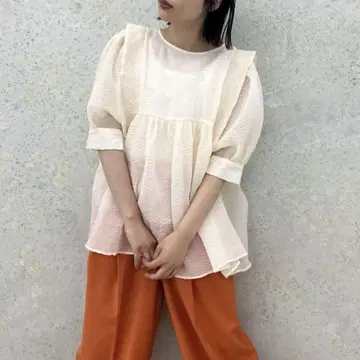 KBF 시어 부클레 블라우스