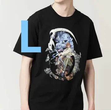데스노트 L 사이즈 graniph 티셔츠 라이토 & 류크 블랙