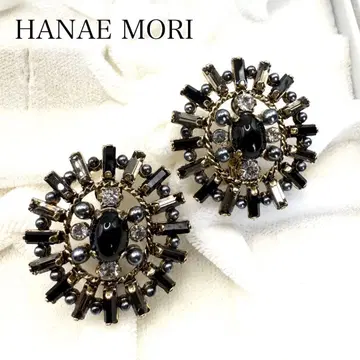 HANAE MORI 모리 하나에 비쥬 귀찌 앤틱 골드 컬러