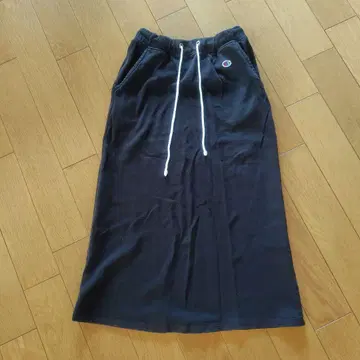 Champion 블랙 맨투맨 롱 스커트 S
