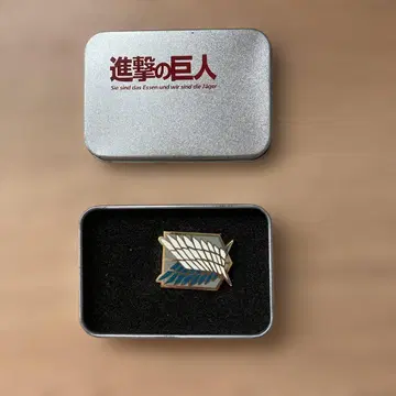 진격의 거인 조사병단 핀 배지 케이스 포함