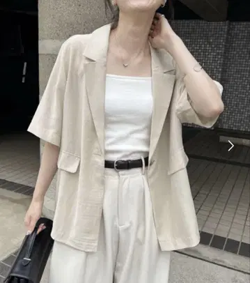 CAPRICIEUX LE'MAGE 시어 반팔 자켓 새상품