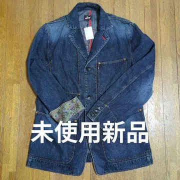 미사용 새상품 RED EAR/데님 테일러드 자켓 (자수)