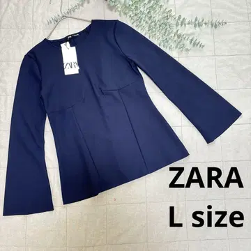 택 포함! ZARA 상의 L 사이즈 벨 슬리브 상의