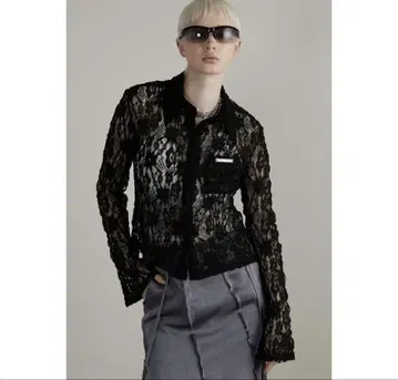 PRANK PROJECT lace shirt BLACK