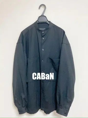 미사용 새상품 CABaN 캐밴 밴드 카라 셔츠 블루종 투모로우랜드