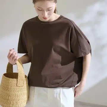 FRAMEWORK 스무스 코쿤 풀오버 TEE 브라운 새상품급