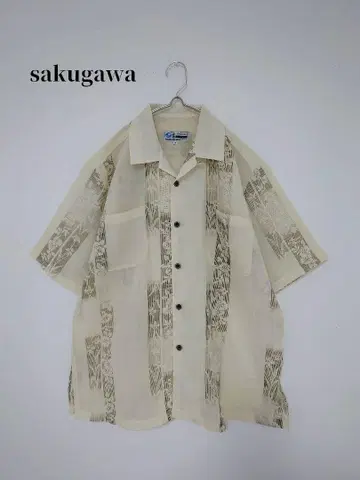오키나와 sakugawa 남성용 카리유시 의류 M 사이즈