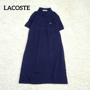 [새상품급] LACOSTE 라코스테 피케 셔츠 원피스 네이비 로고 자수