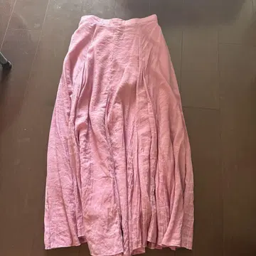 JUSGLITTY 플레어 롱 스커트 사이즈 2 핑크