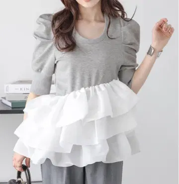 벌룬 프릴 도킹 상의