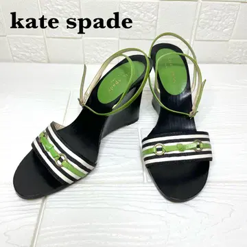 새상품급 kate spade 웨지 샌들 뮬 스트랩