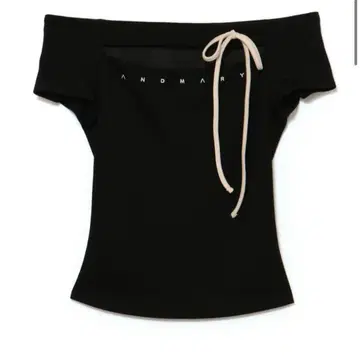 andmary Dada ribbon tops Black