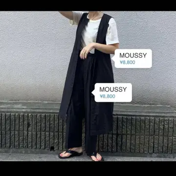 MOUSSY 롱 린넨 베스트 셋업