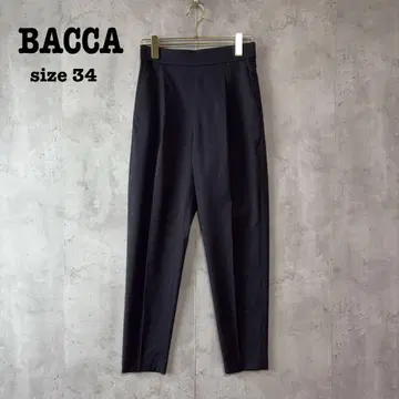 BACCA 바카 울 혼방 슬림 팬츠 네이비 34(S) 고품질 고급 소재