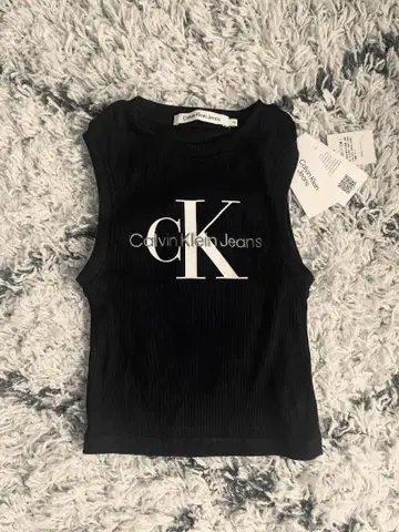 Calvin Klein Jeans 블랙 탱크탑