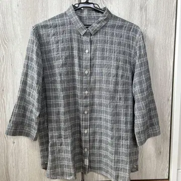 새상품 switch motion 거즈 셔츠 LL 체크
